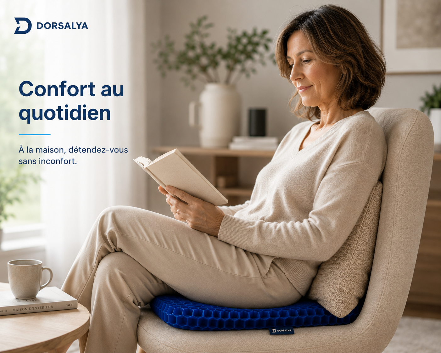 Coussin Gel Alvéolé Dorsalya® — Recommandé par les Ostéopathes